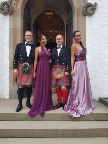 Peter, Daniela, Anthony & Anna at Blair Castle